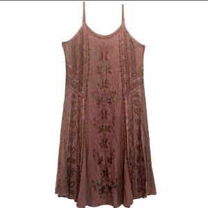 Magic Grey Purple Sun Dress, Spaghetti Straps